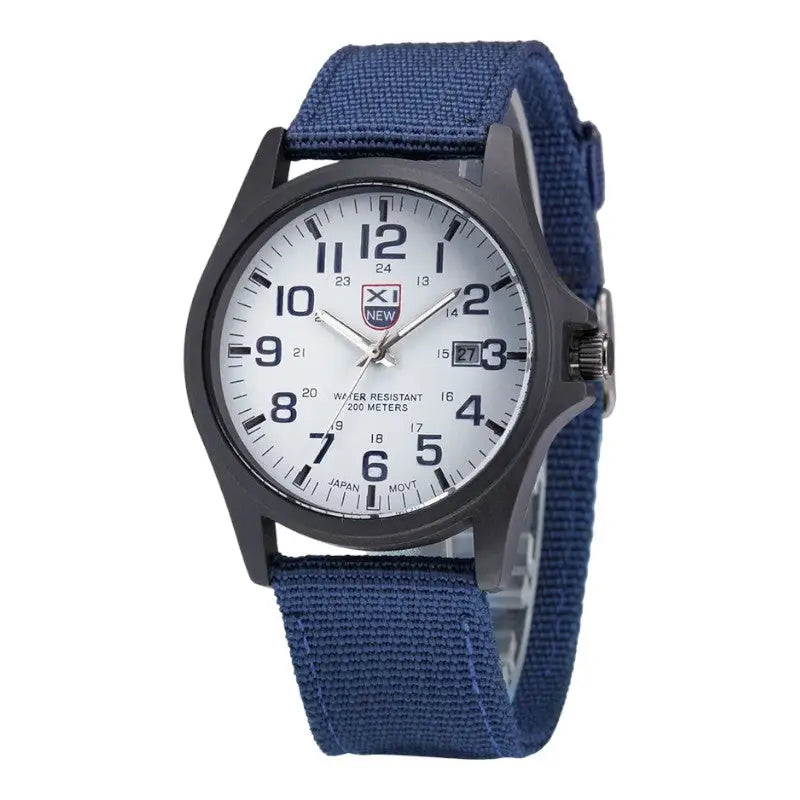 MONTRE MILITAIRE - BRACELET TOILE CANVAS