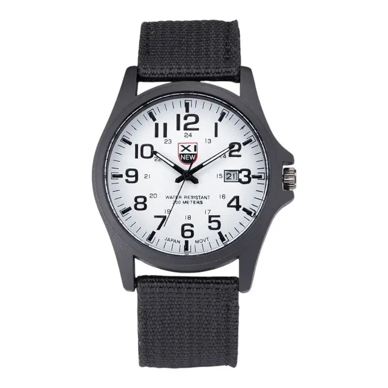 MONTRE MILITAIRE - BRACELET TOILE CANVAS
