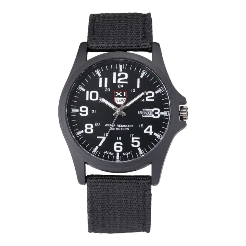 MONTRE MILITAIRE - BRACELET TOILE CANVAS
