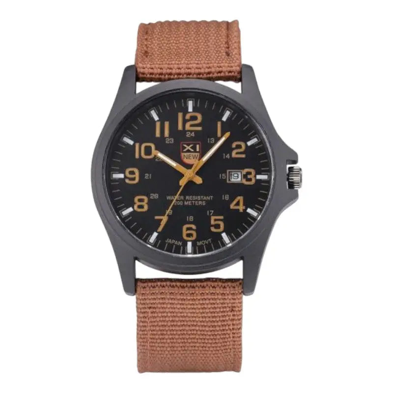 MONTRE MILITAIRE - BRACELET TOILE CANVAS