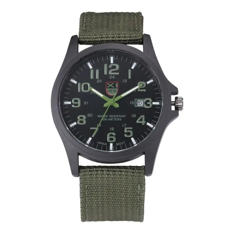 MONTRE MILITAIRE - BRACELET TOILE CANVAS