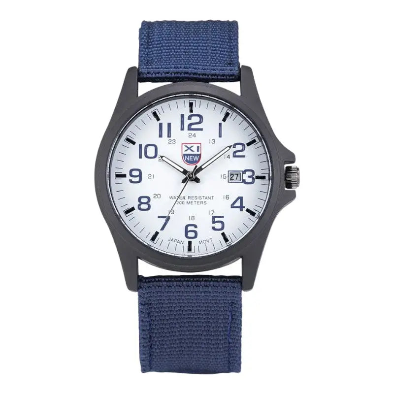 MONTRE MILITAIRE - BRACELET TOILE CANVAS