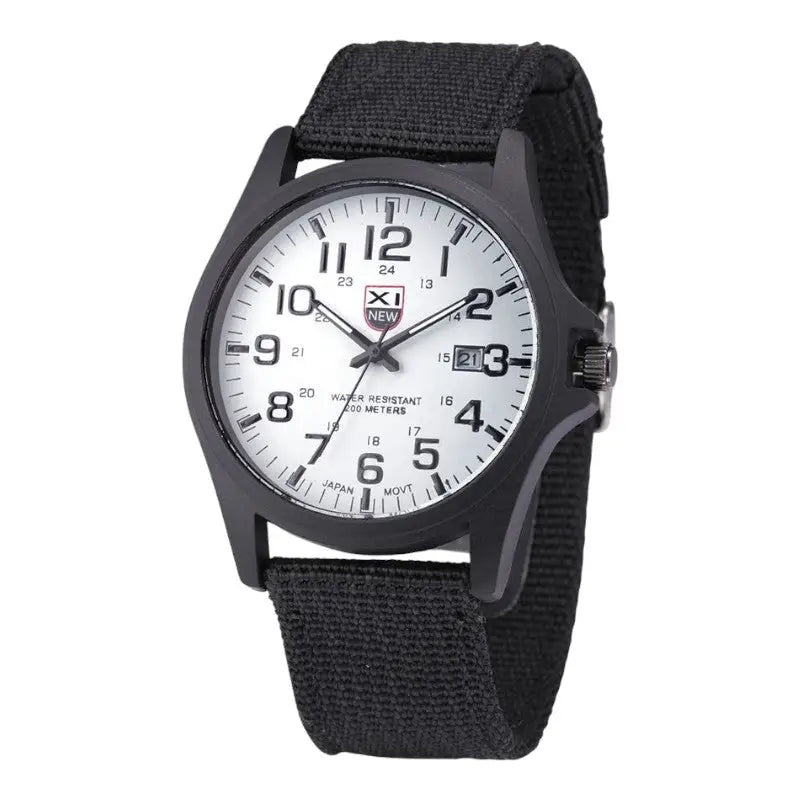 MONTRE MILITAIRE - BRACELET TOILE CANVAS
