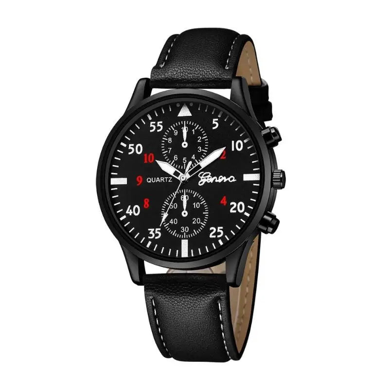 Montre militaire quartz homme chronographe style aviateur