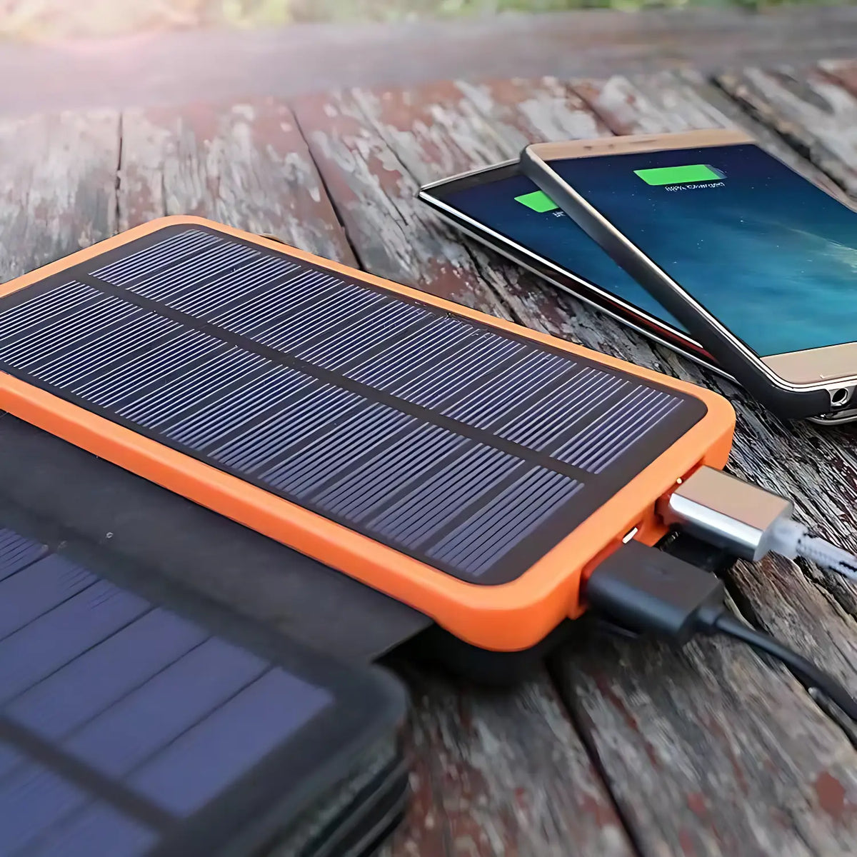 Powerbank solaire pliable randonnée