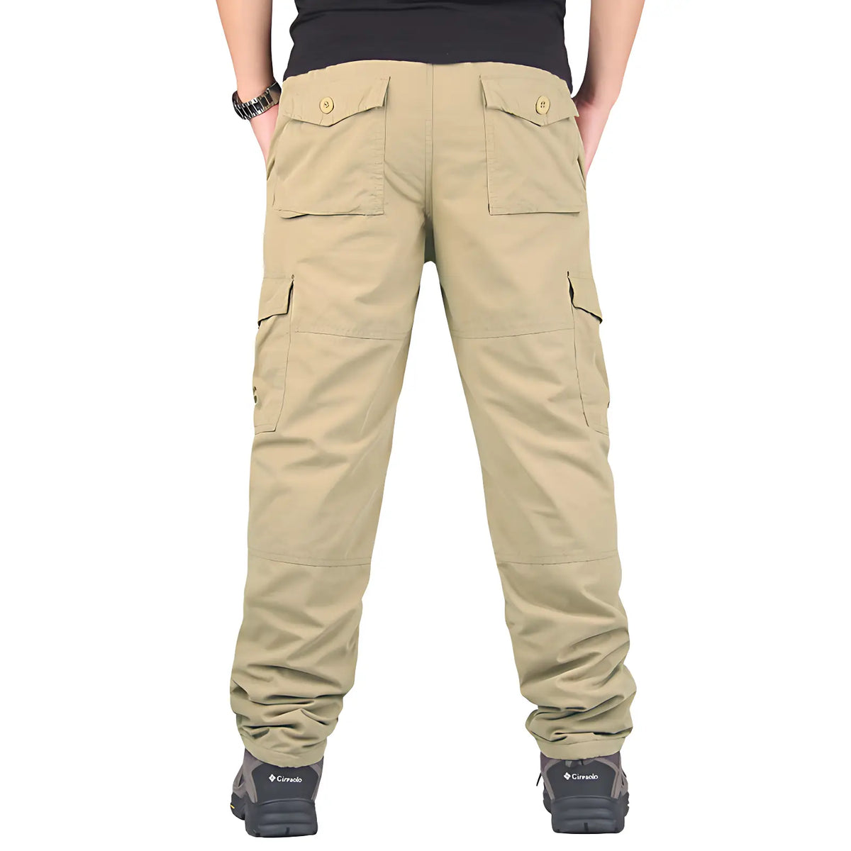 Pantalon cargo trekking doublé polaire
