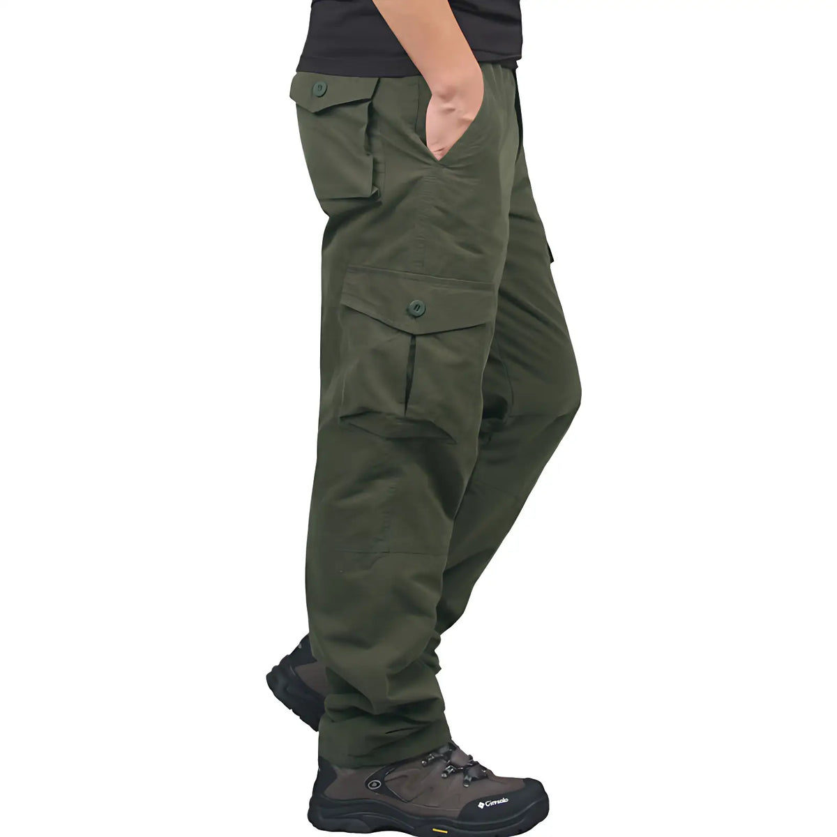 Pantalon cargo trekking doublé polaire