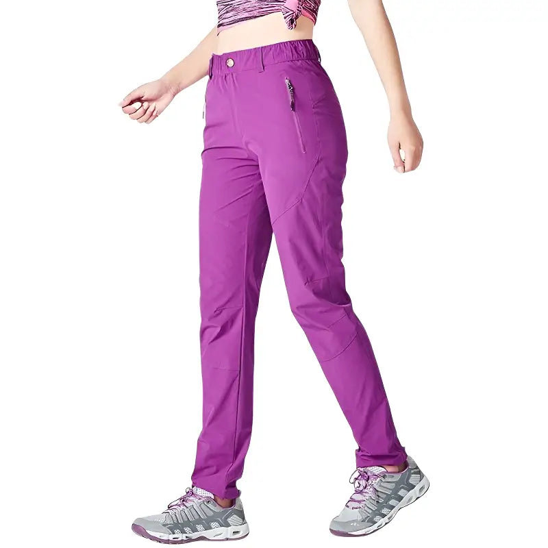 Pantalon randonnée femme violet