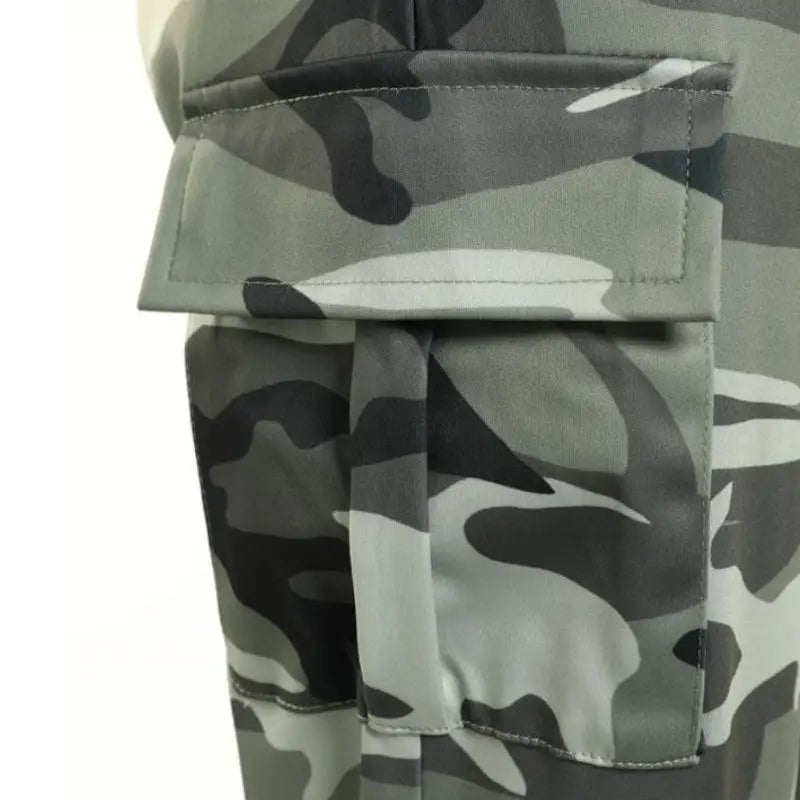 Pantalon treillis militaire femme taille haute