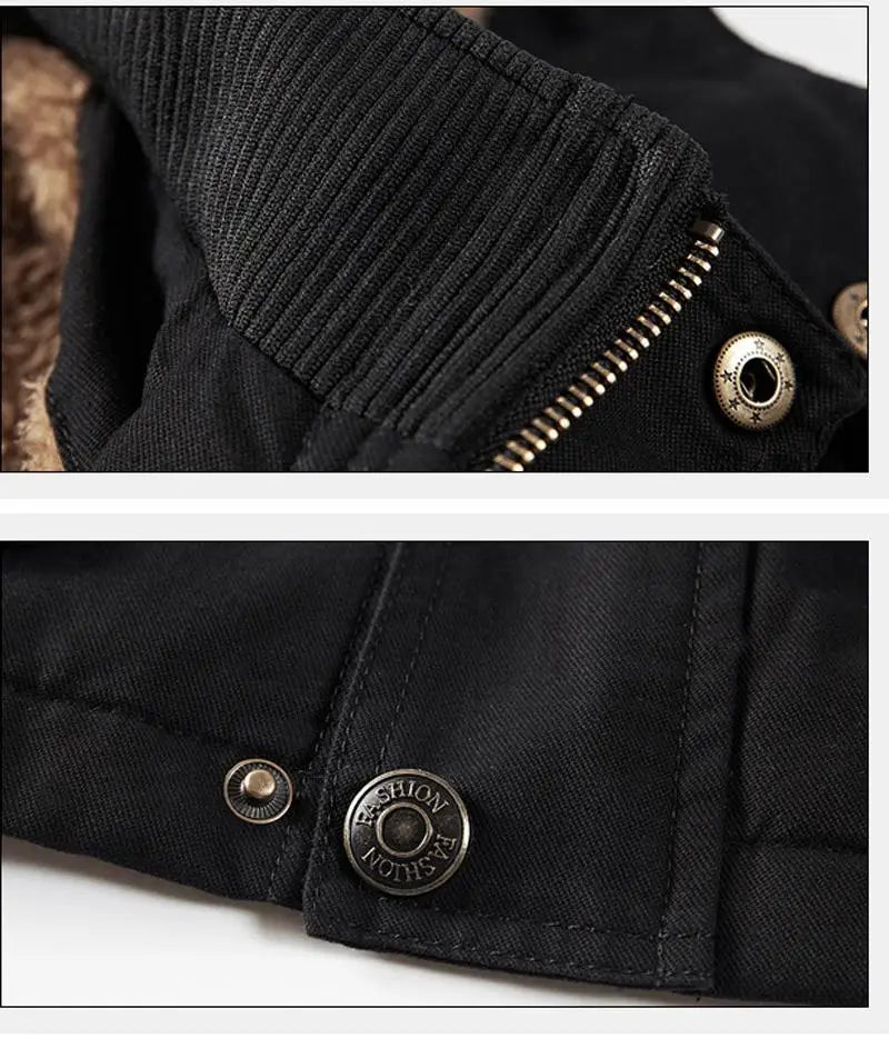 PARKA MILITAIRE - CAPUCHE DOUBLÉE FOURRURE SYNTHÉTIQUE