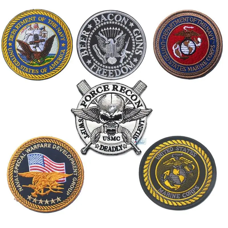 PATCH MILITAIRE - LOT 6 PATCHS FORCES ARMÉES AMÉRICAINES