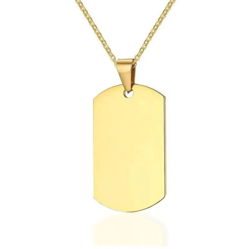 PLAQUE MILITAIRE - ACCESSOIRE AVEC GRAVURE (ACIER INOXYDABLE)