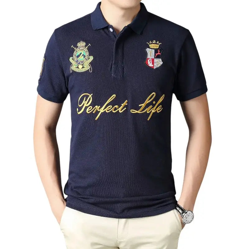 Polo bleu marine police
