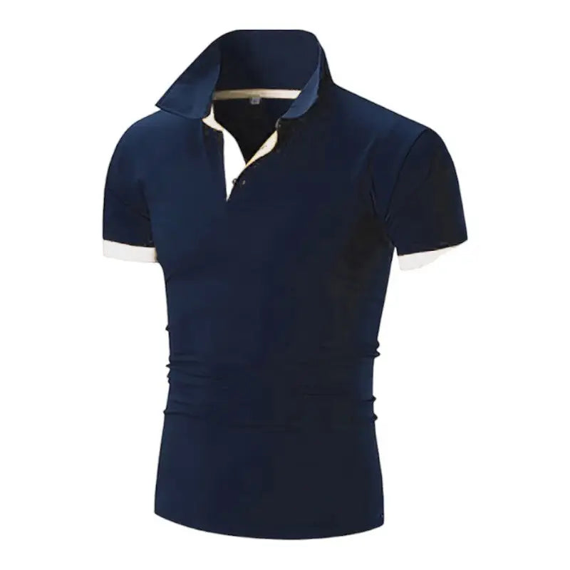 Polo homme bleu marine