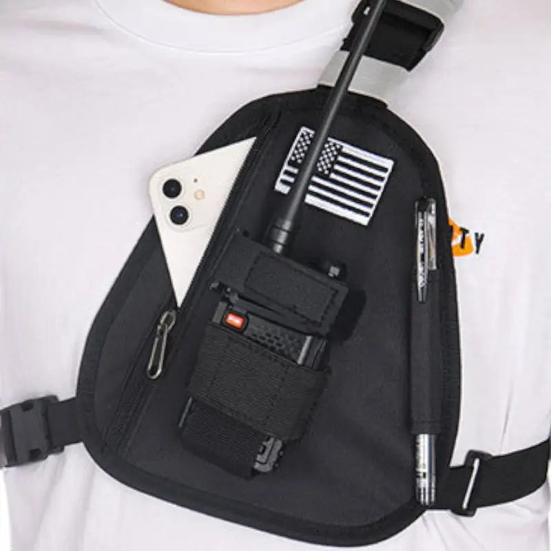 Porte-radio avec fermeture velcro