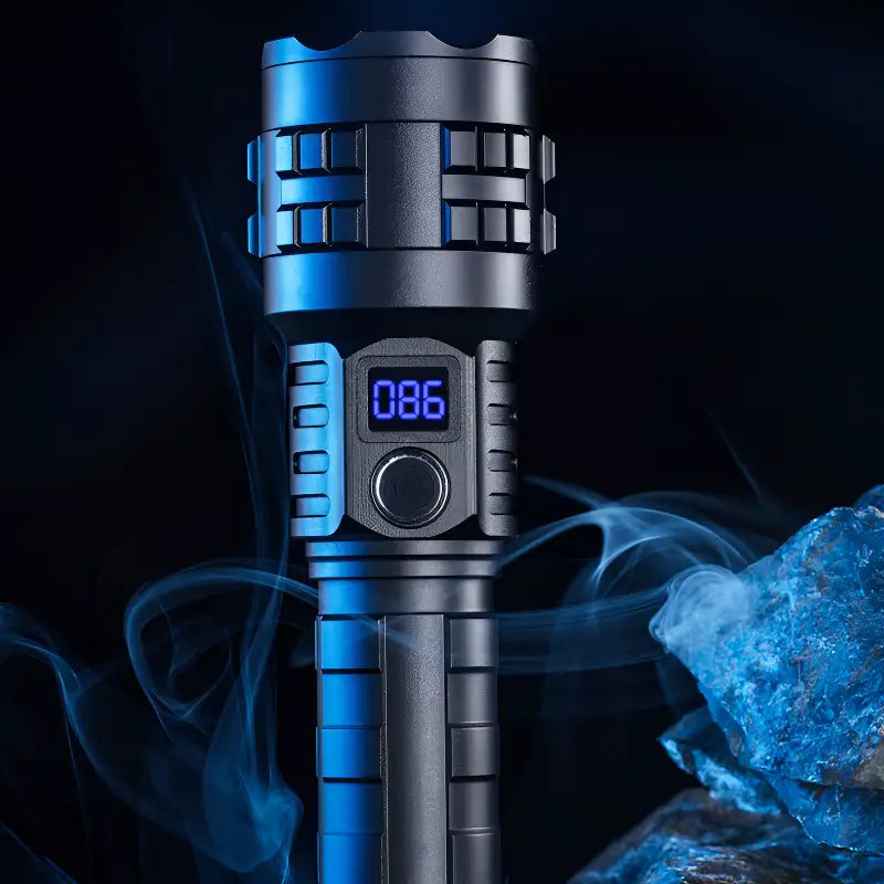 Lampe torche puissante LED 30 W rechargeable