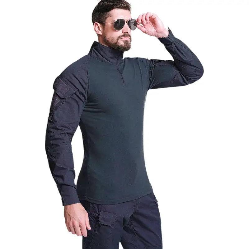 Combat shirt UBAS col montant zippé
