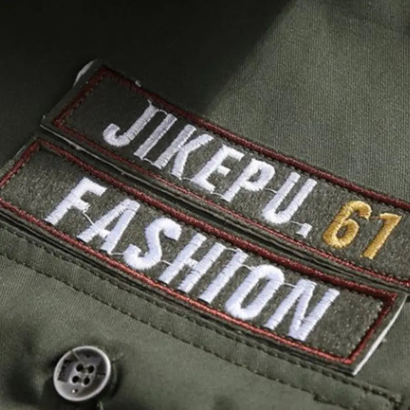 Chemise militaire verte homme