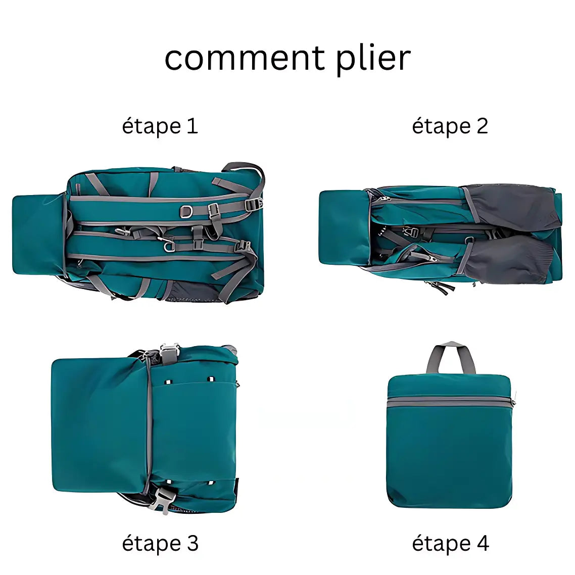 Sac à dos randonnée femme ultra léger vert 40l
