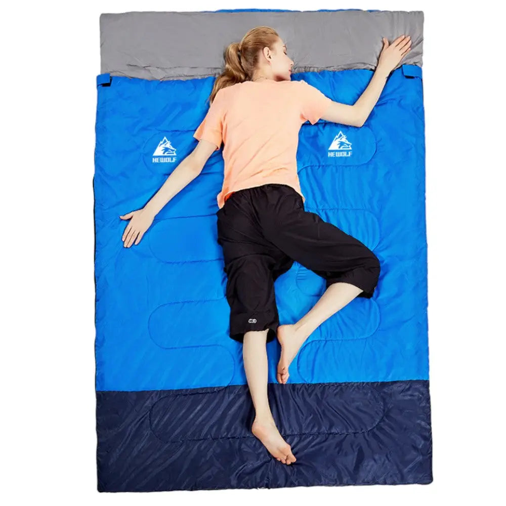 Sac de couchage 2 personnes 3 saisons camping outdoor