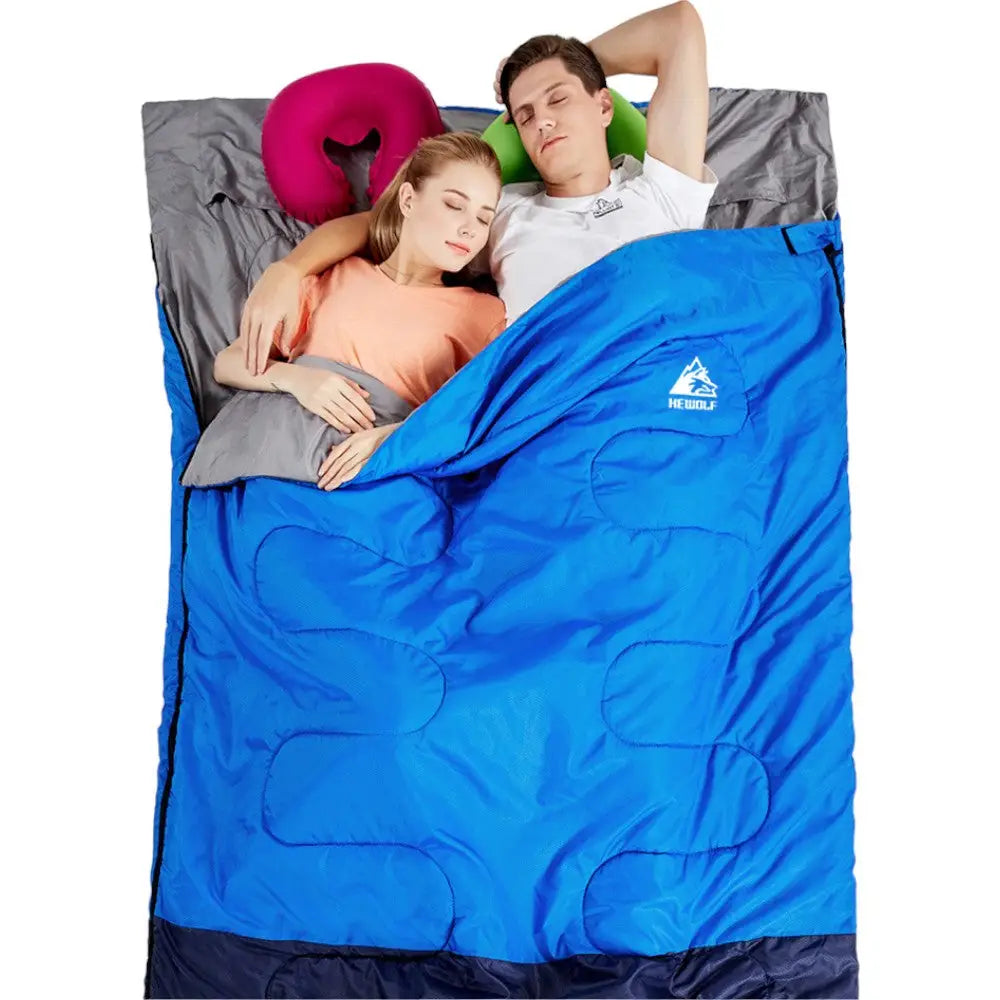 Sac de couchage 2 personnes 3 saisons camping outdoor