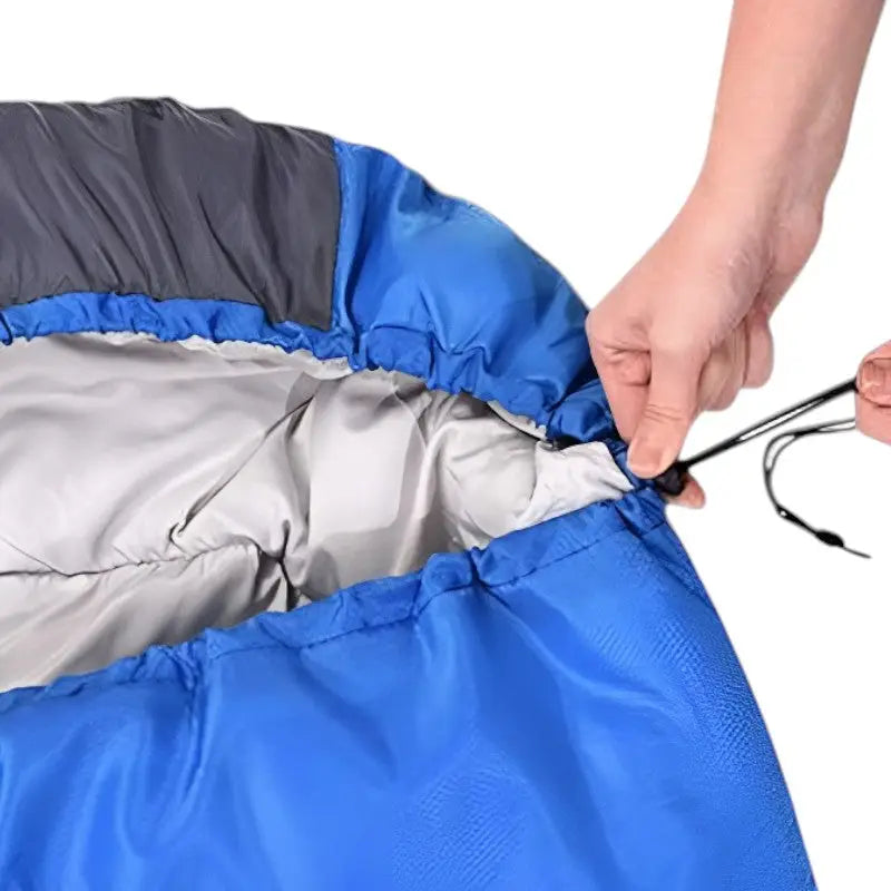 Sac de couchage hiver grand froid avec capuche