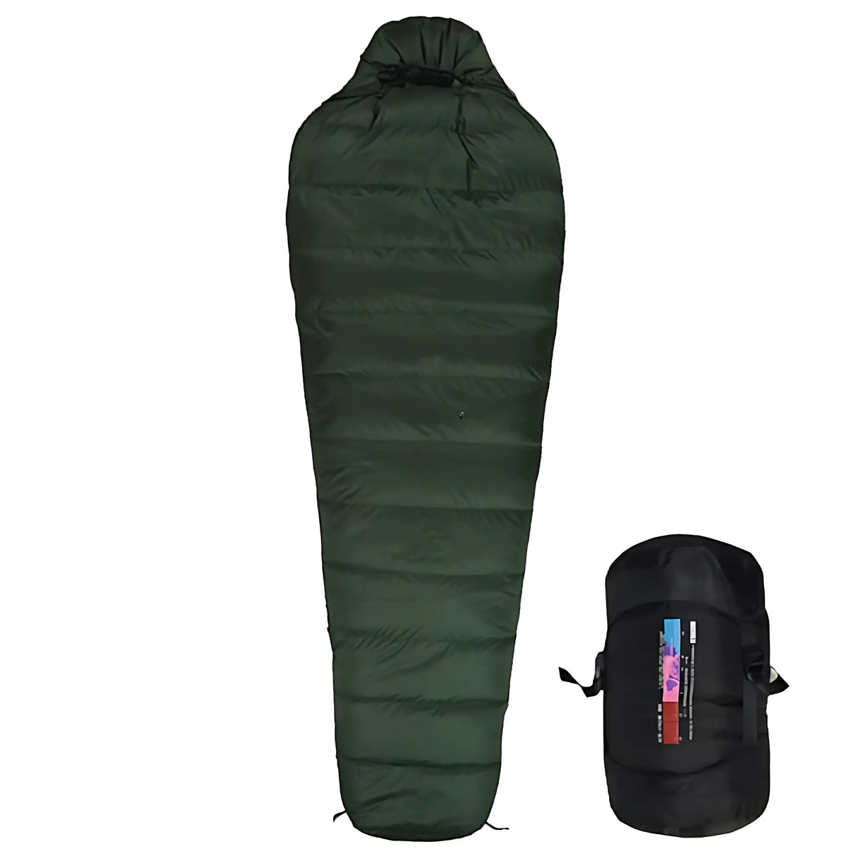 Sac de couchage militaire grand froid en duvet de canard