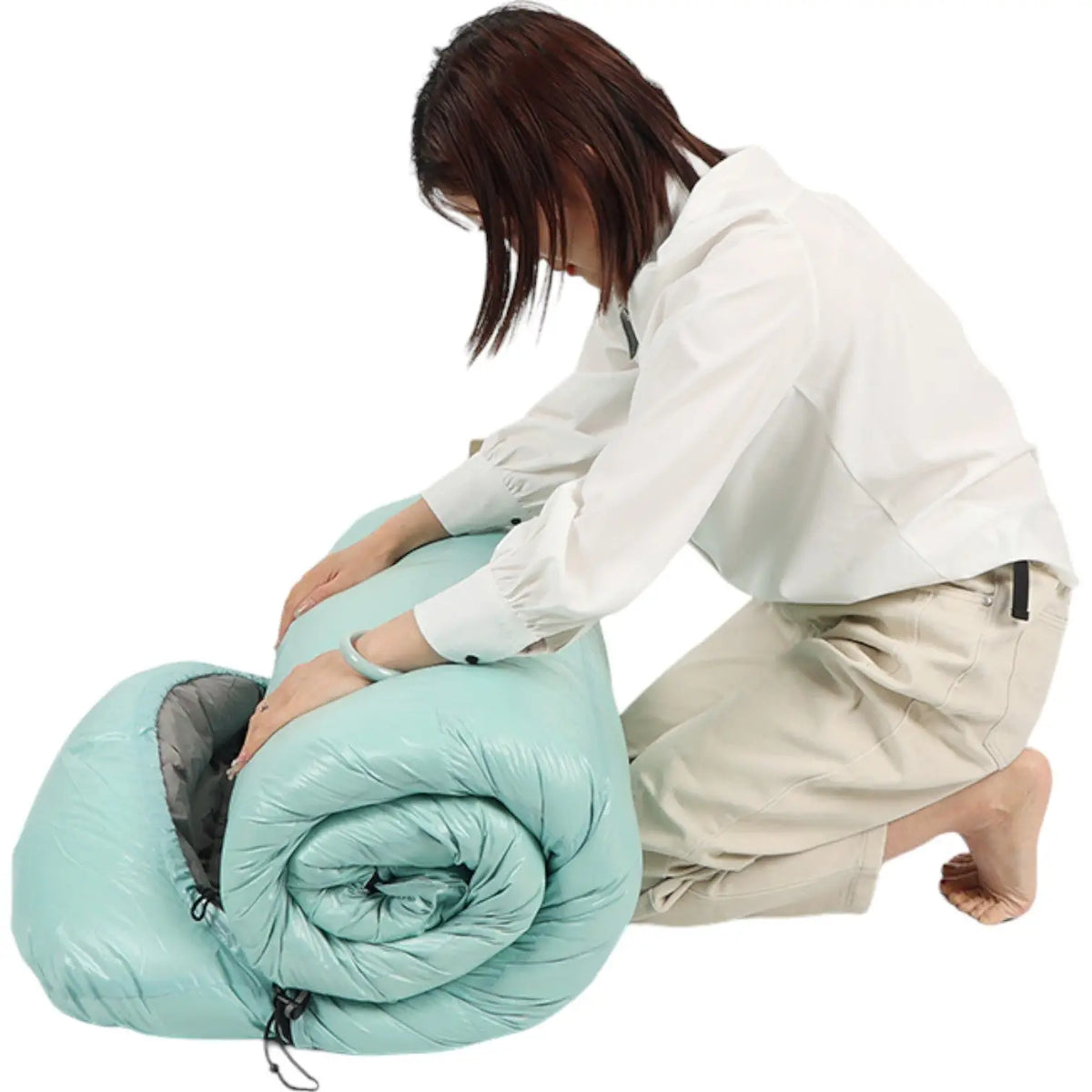 Sac de couchage rectangulaire duvet d’oie