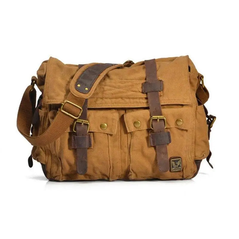 SAC MILITAIRE VINTAGE EN TOILE