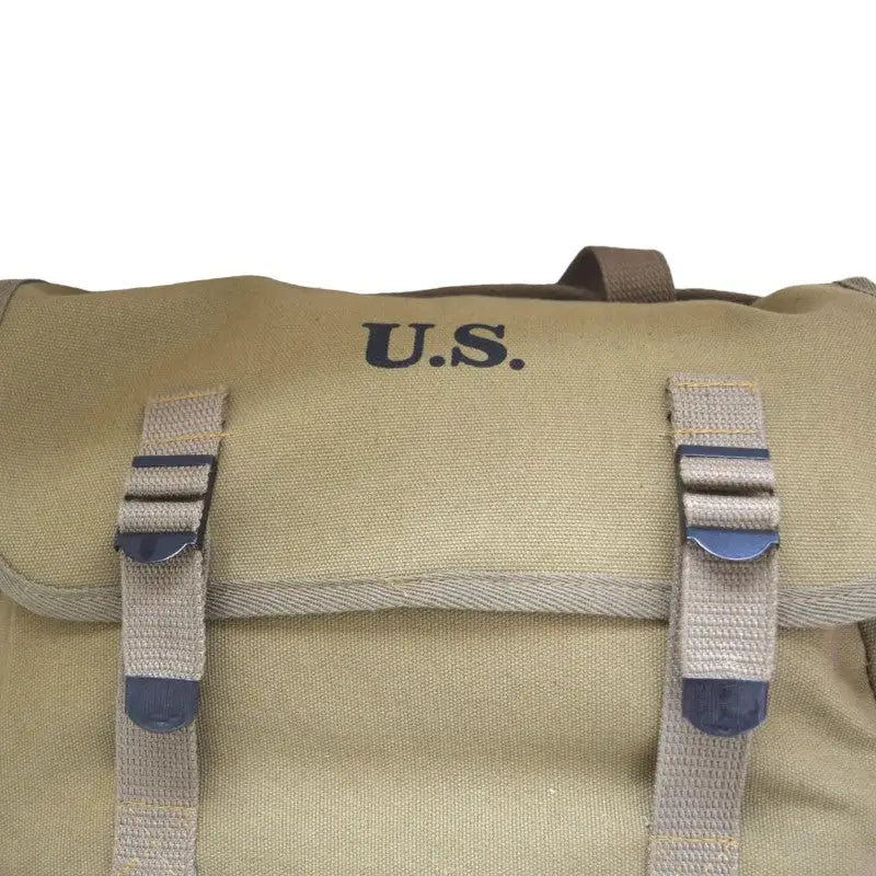 Sac musette militaire en toile de coton