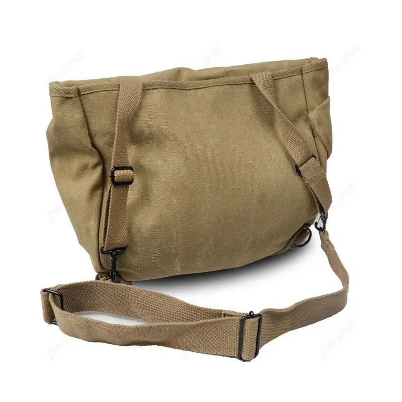 Sac musette militaire en toile de coton