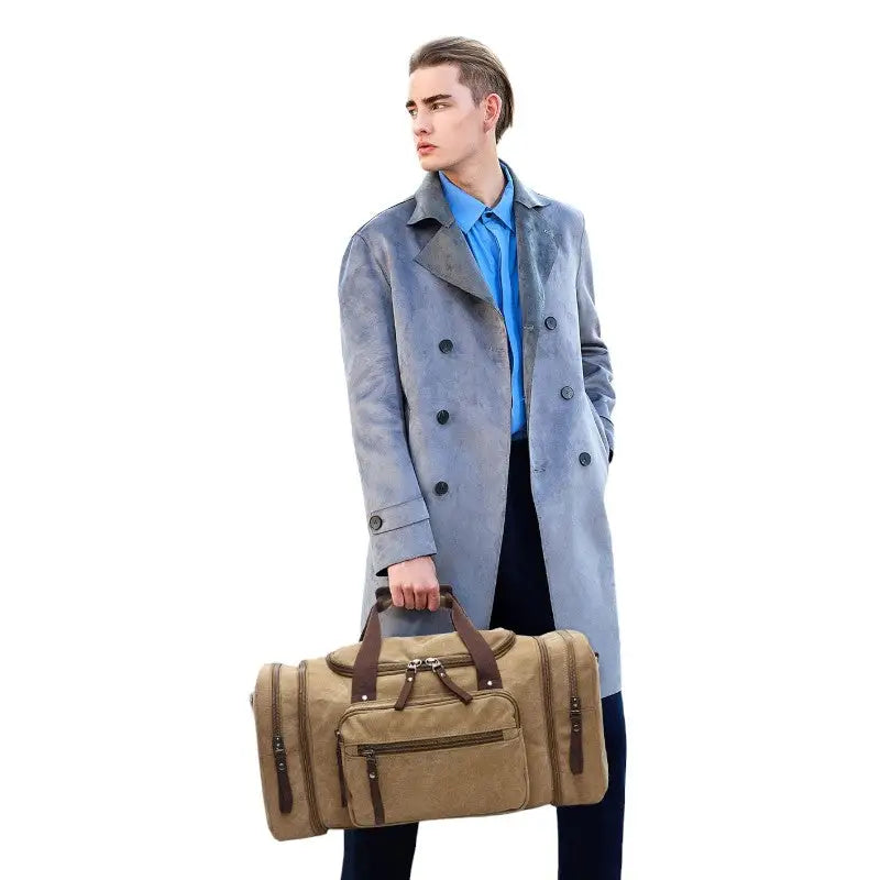 Sac de voyage militaire vintage en toile