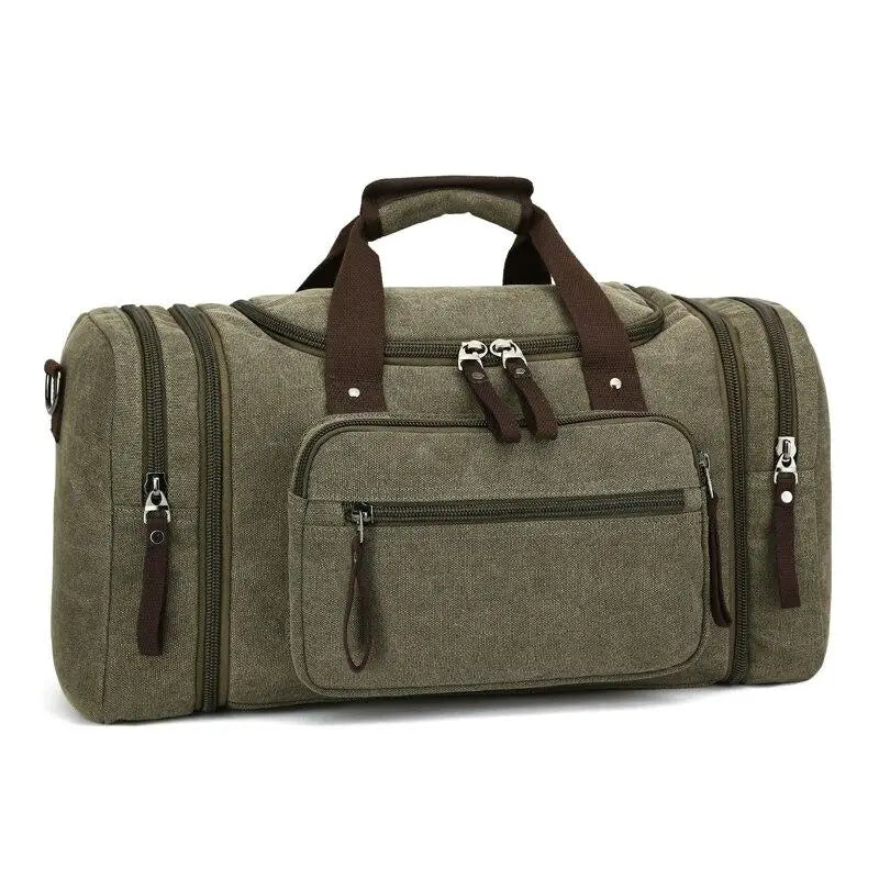 Sac de voyage militaire vintage en toile