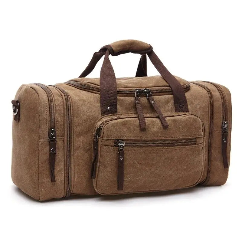 Sac de voyage militaire vintage en toile