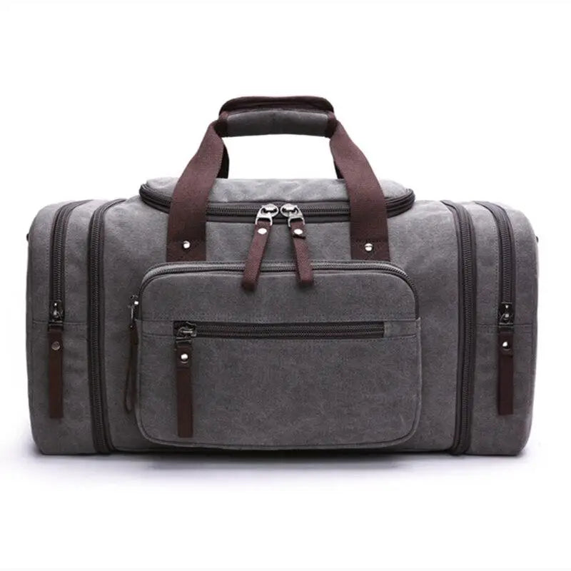 Sac de voyage militaire vintage en toile