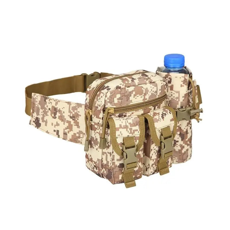 Sacoche de ceinture militaire avec compartiment gourde