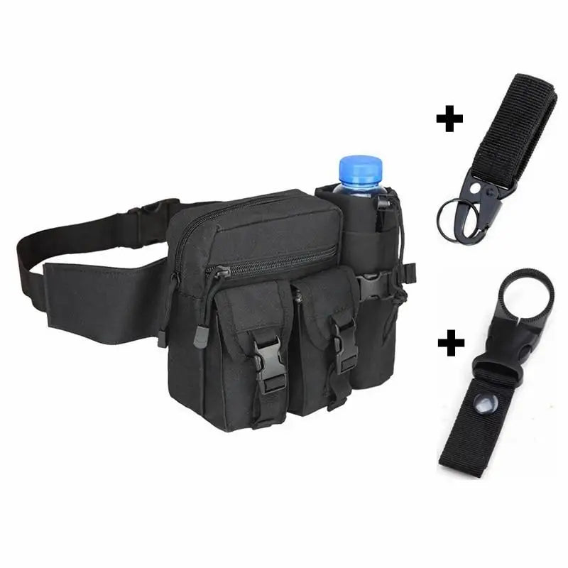 Sacoche de ceinture militaire avec compartiment gourde