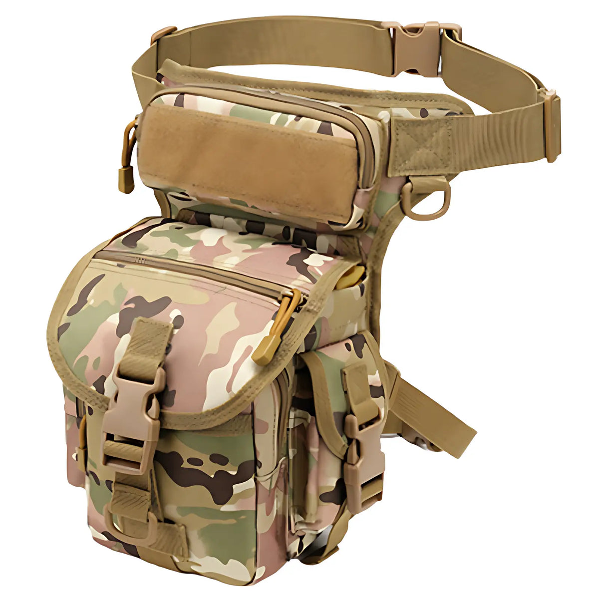 Sacoche de jambe militaire à attaches Molle