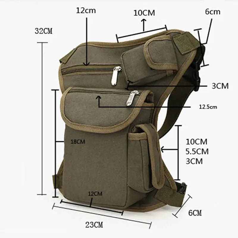 Sacoche jambiere militaire