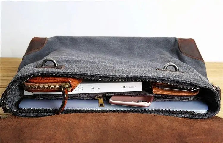 Sacoche militaire cuir