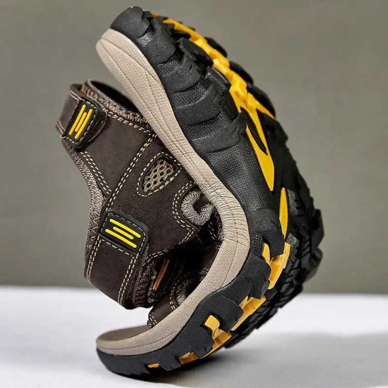 Sandale cuir randonnée homme