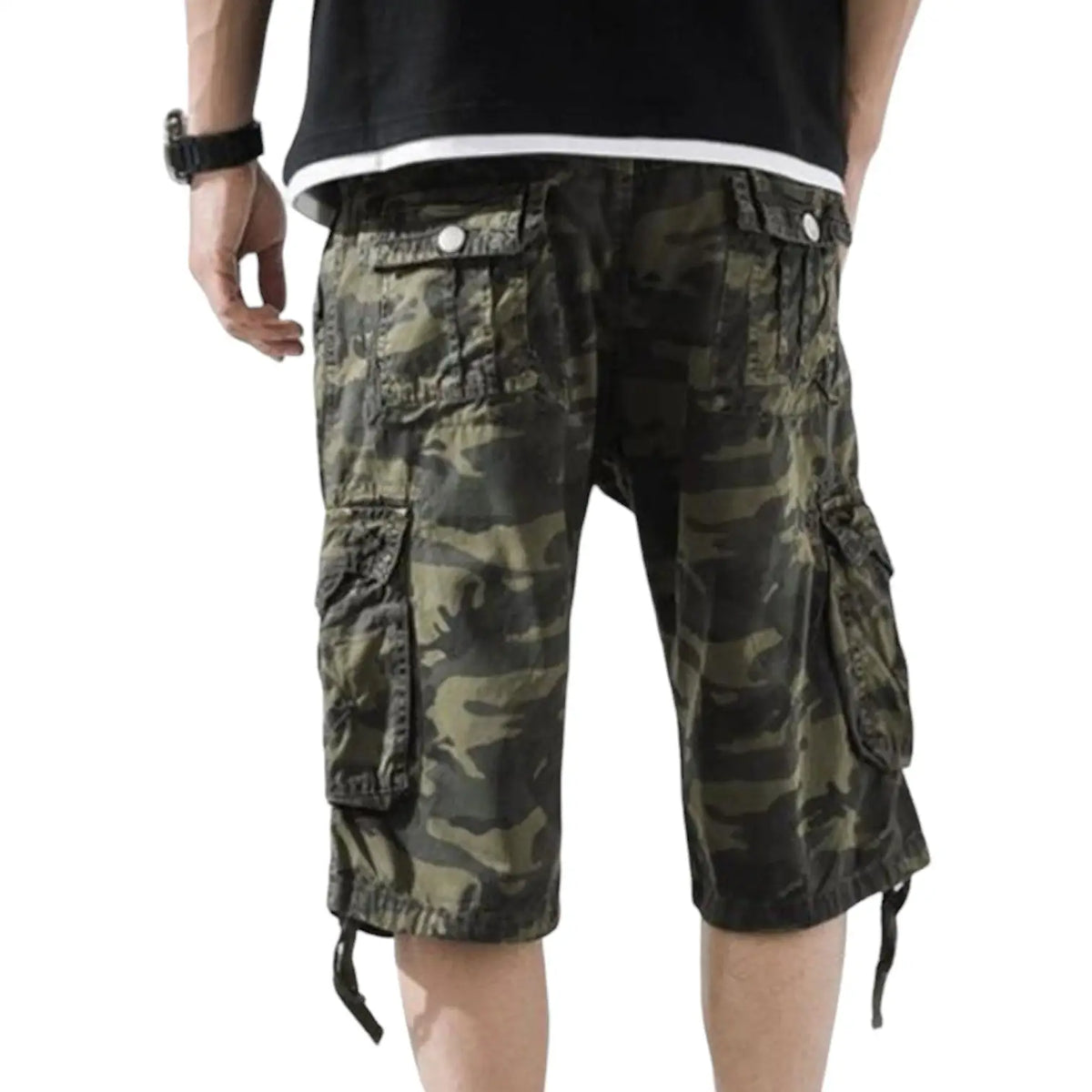 Short camouflage militaire