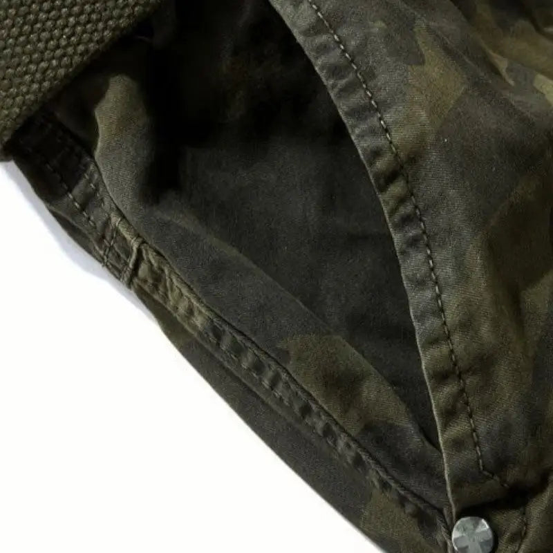 Short militaire cargo camouflage