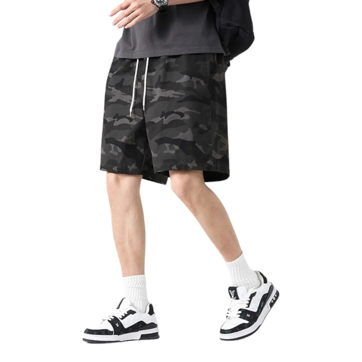 SHORT MILITAIRE EN COTON SOUPLE
