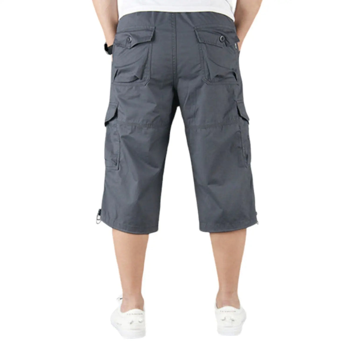 Bermuda Militaire Cargo Multi-Poches en Coton