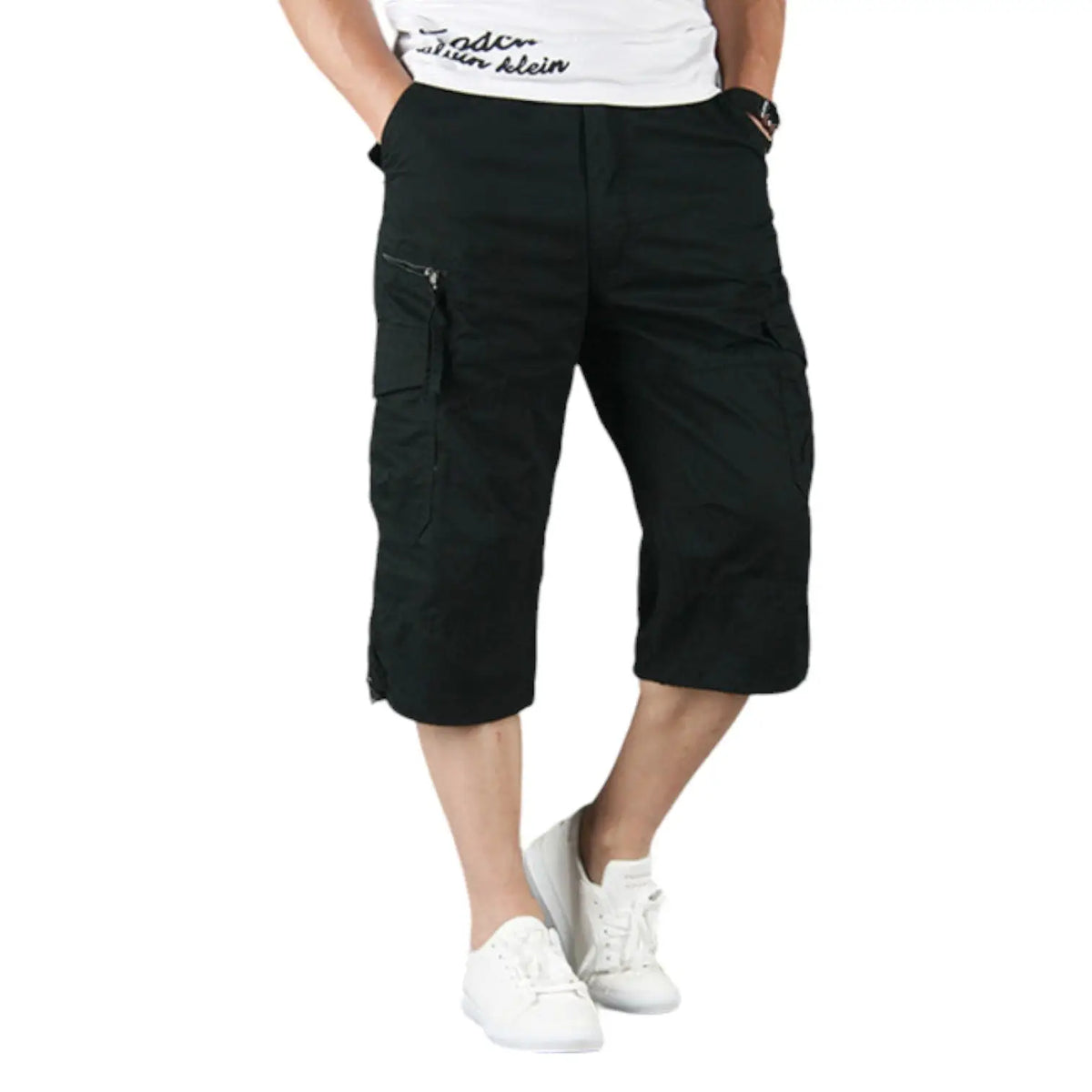 Bermuda Militaire Cargo Multi-Poches en Coton