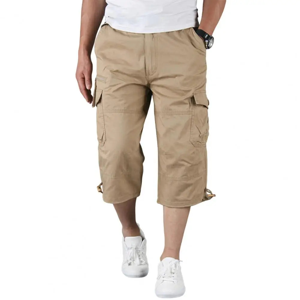 Bermuda Militaire Cargo Multi-Poches en Coton