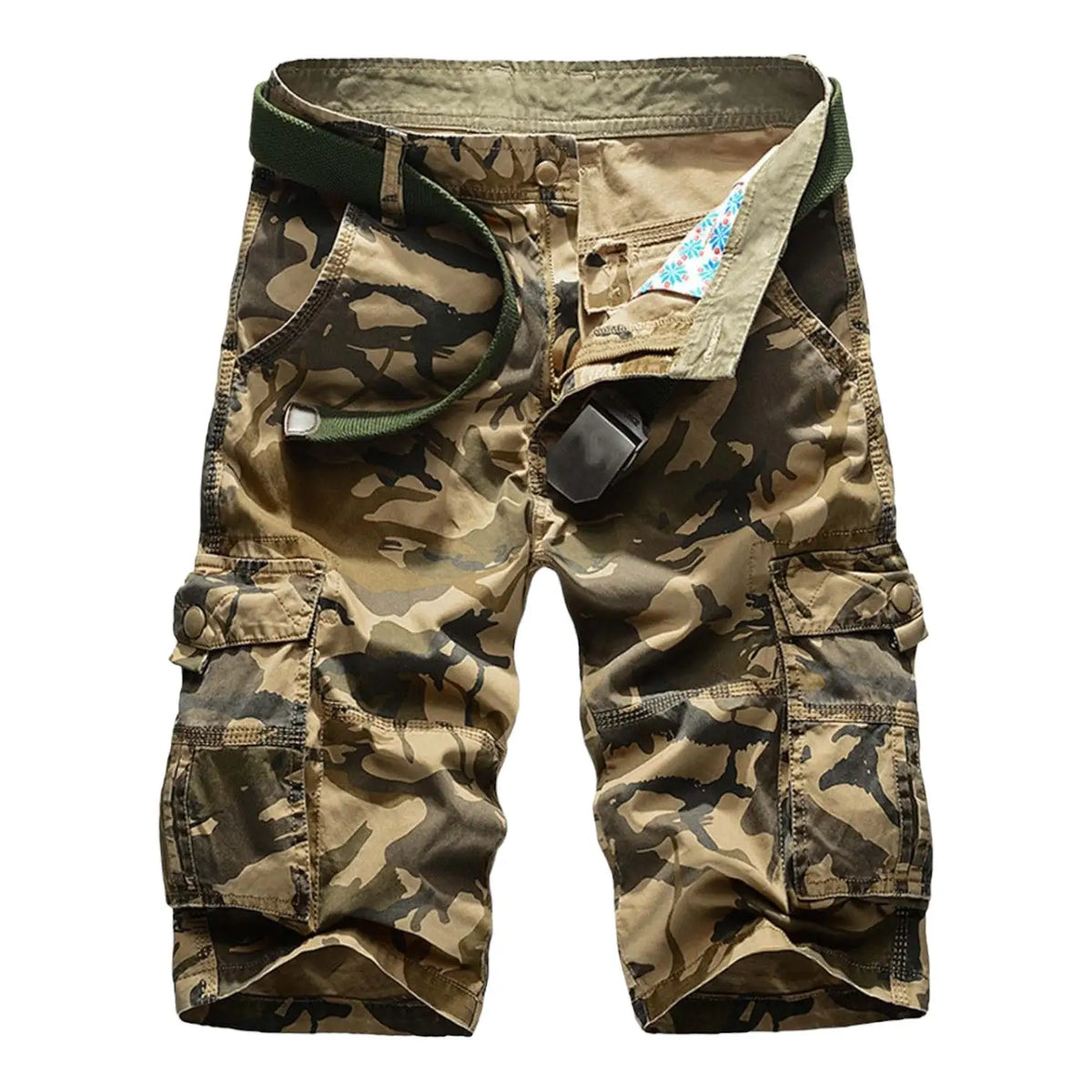 SHORT MILITAIRE - LONGUEUR GENOUX