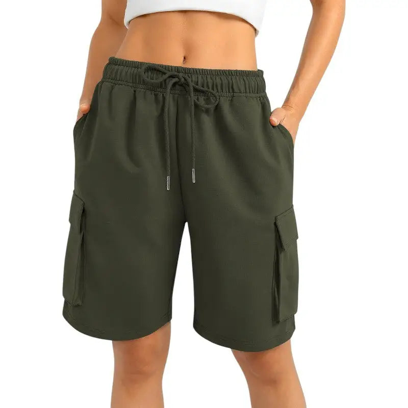 Short cargo coton femme
