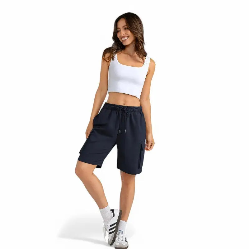 Short cargo coton femme